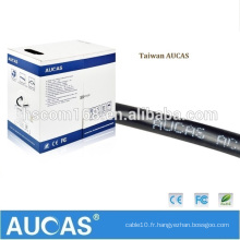 Aucas Factory Supply 2 fils 1 paire de câble téléphonique RJ11 Câble téléphonique Cables téléphoniques CE Passed